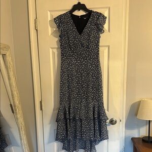 Tommy Hilfiger Navy Floral High Low Dress
